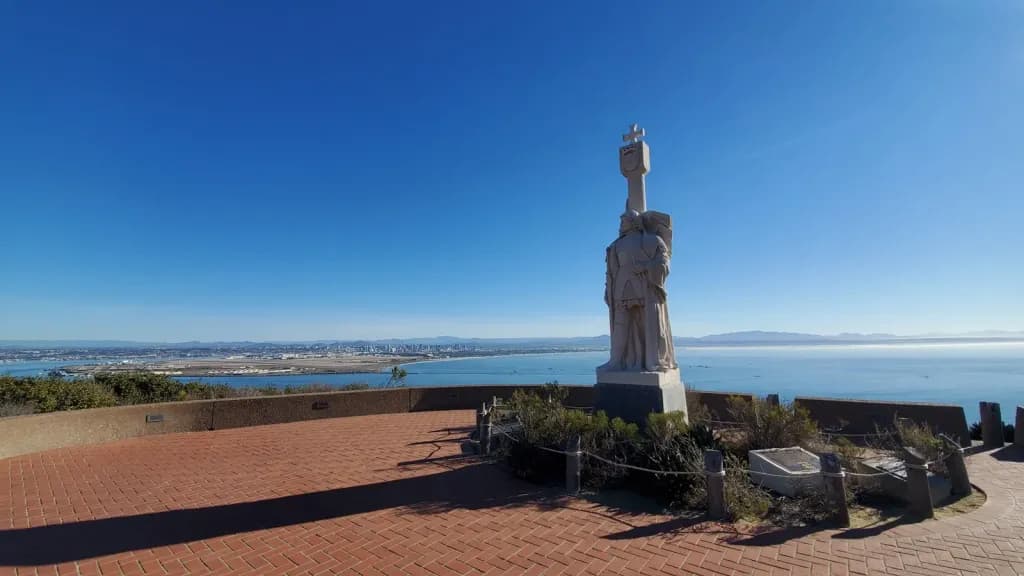 Cabrillo National Monument on Point Loma with panoramic views of San Diego Bay, Coronado, and the Pacific Ocean