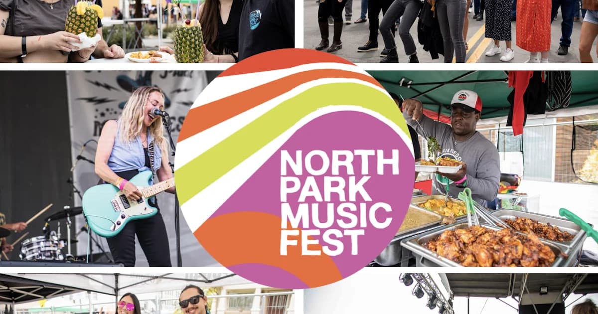 North Park Music Fest 2026 — live performance stage on 30th Street San Diego
