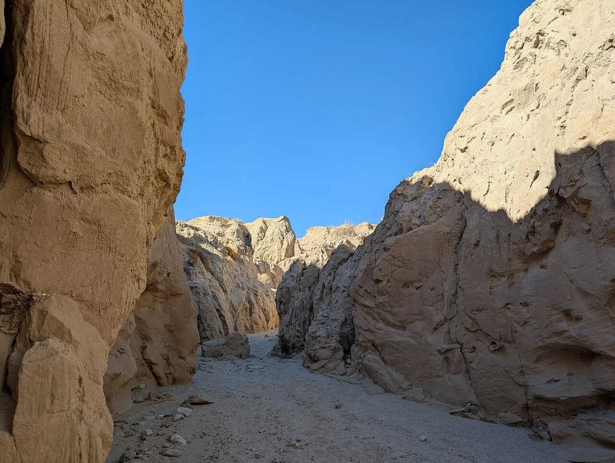 Fonts Point badlands overlook at Anza-Borrego with vast eroded desert formations at sunset