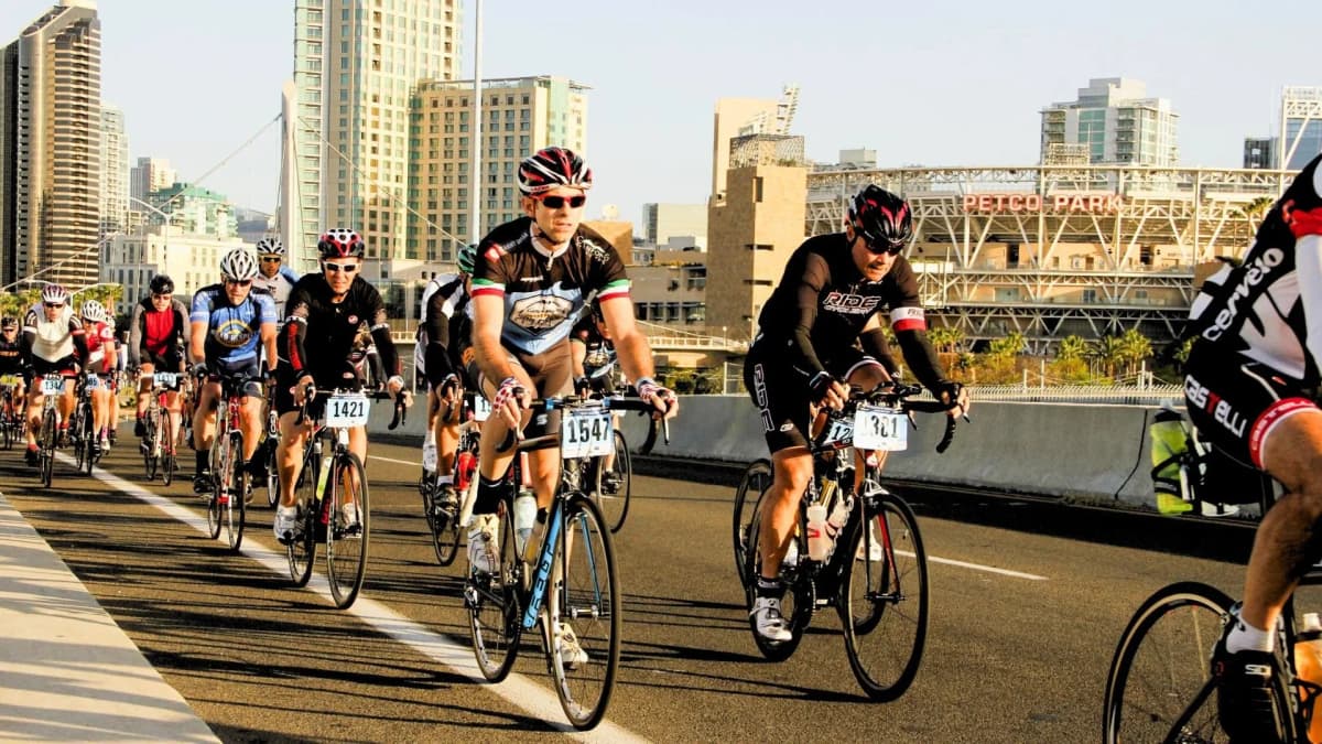 Giro di San Diego GranFondo 2026 — cyclists on the Mt. Palomar route