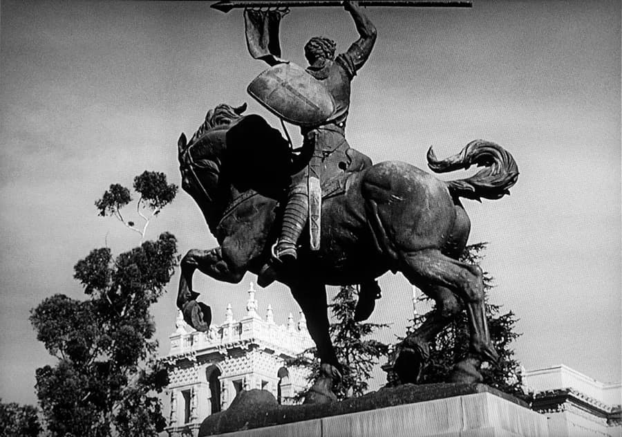 Balboa Park promenade and cultural buildings
