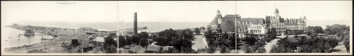 Coronado Beach shoreline and Pacific Ocean views