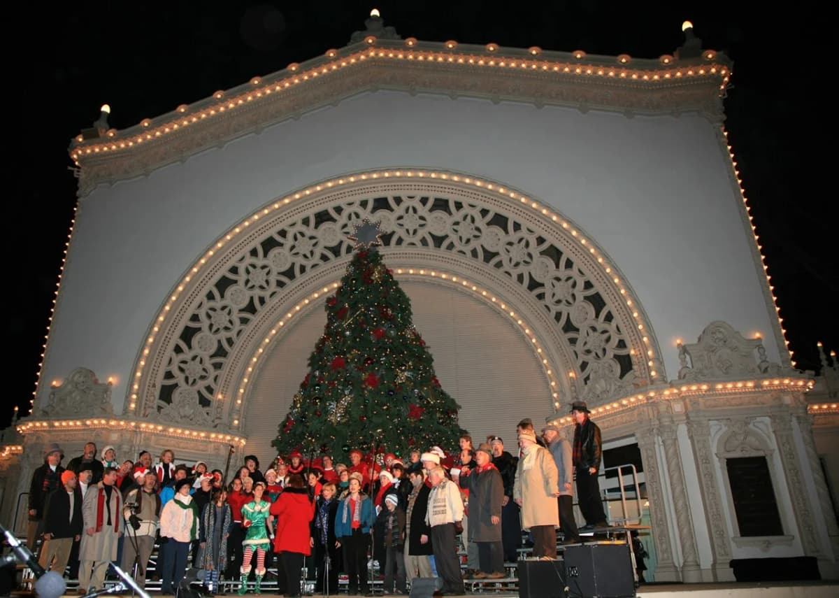 Spreckels Organ Pavilion Balboa Park — free Sunday outdoor concert San Diego