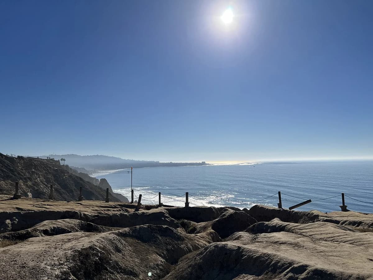 Torrey Pines State Reserve beach access and scenic trail